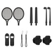 Lucky Fox 12 in 1 Sports Kit for Nintendo Switch 2 - Black