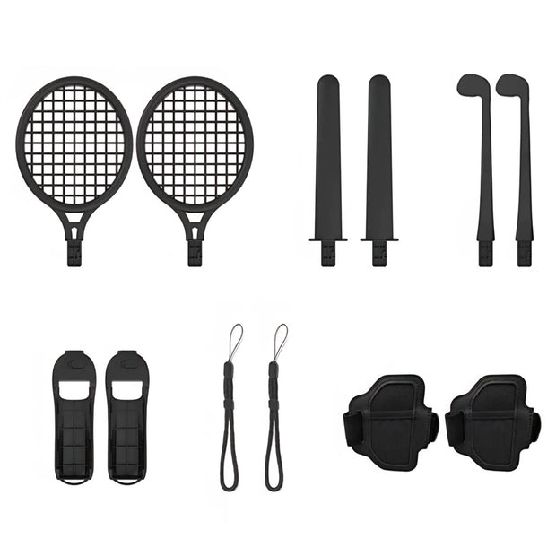 Lucky Fox 12 in 1 Sports Kit for Nintendo Switch 2 - Black