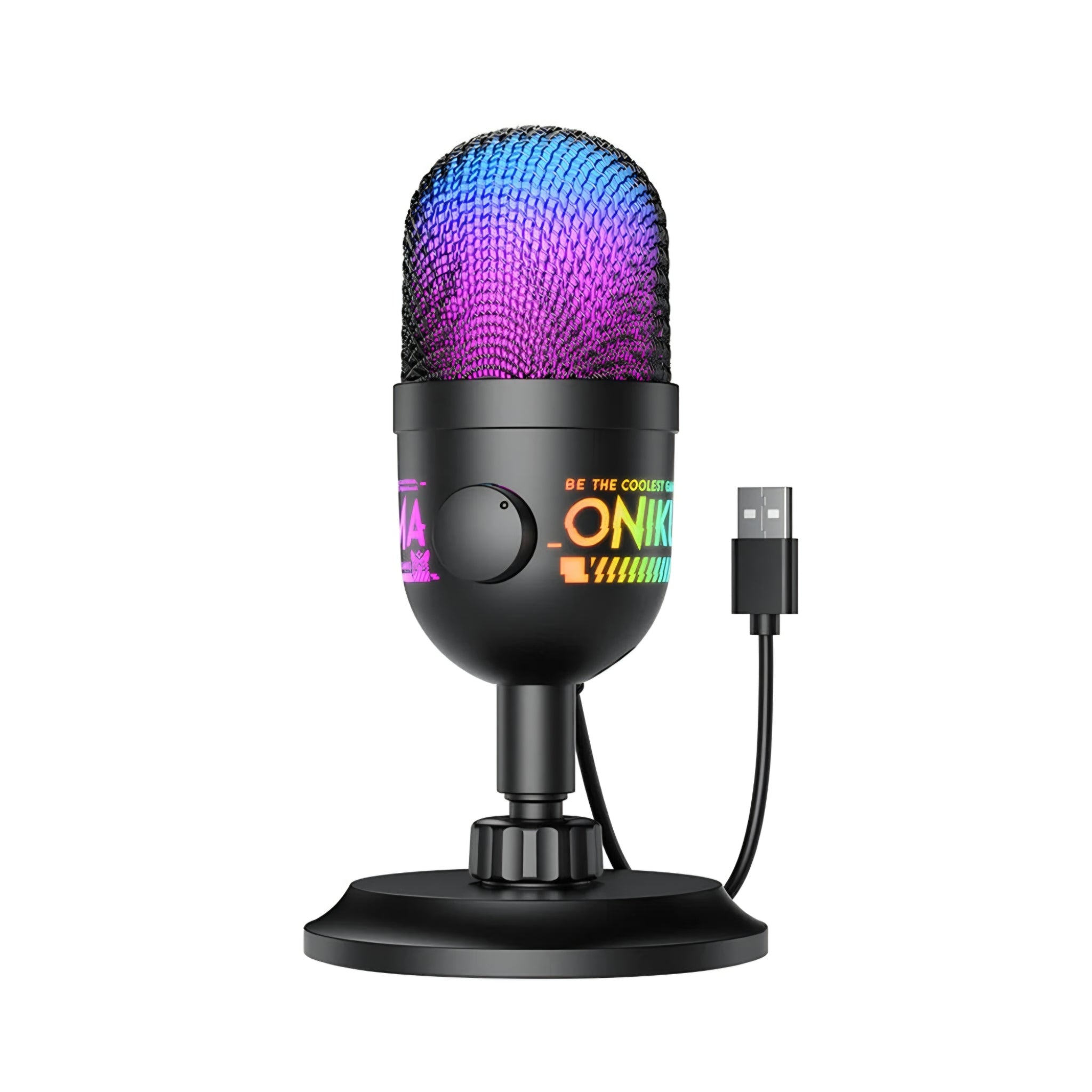 Onikuma M930 RGB USB Condenser Gaming Microphone
