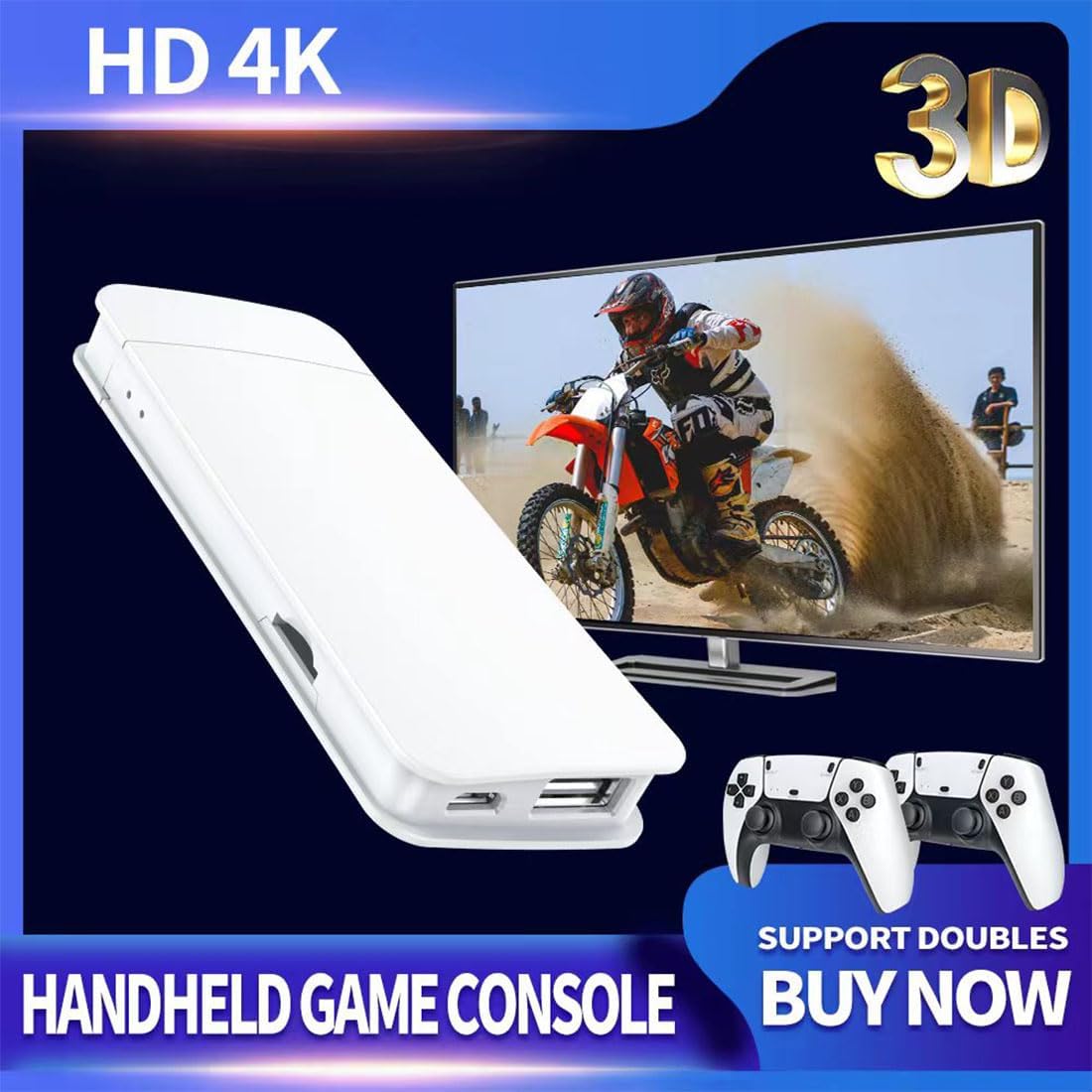 M15 Retro Game Stick, 4K HDMI Output & Wireless Controller Plug and Play Video Game Console with 19000+ Games, Arcade Game Console