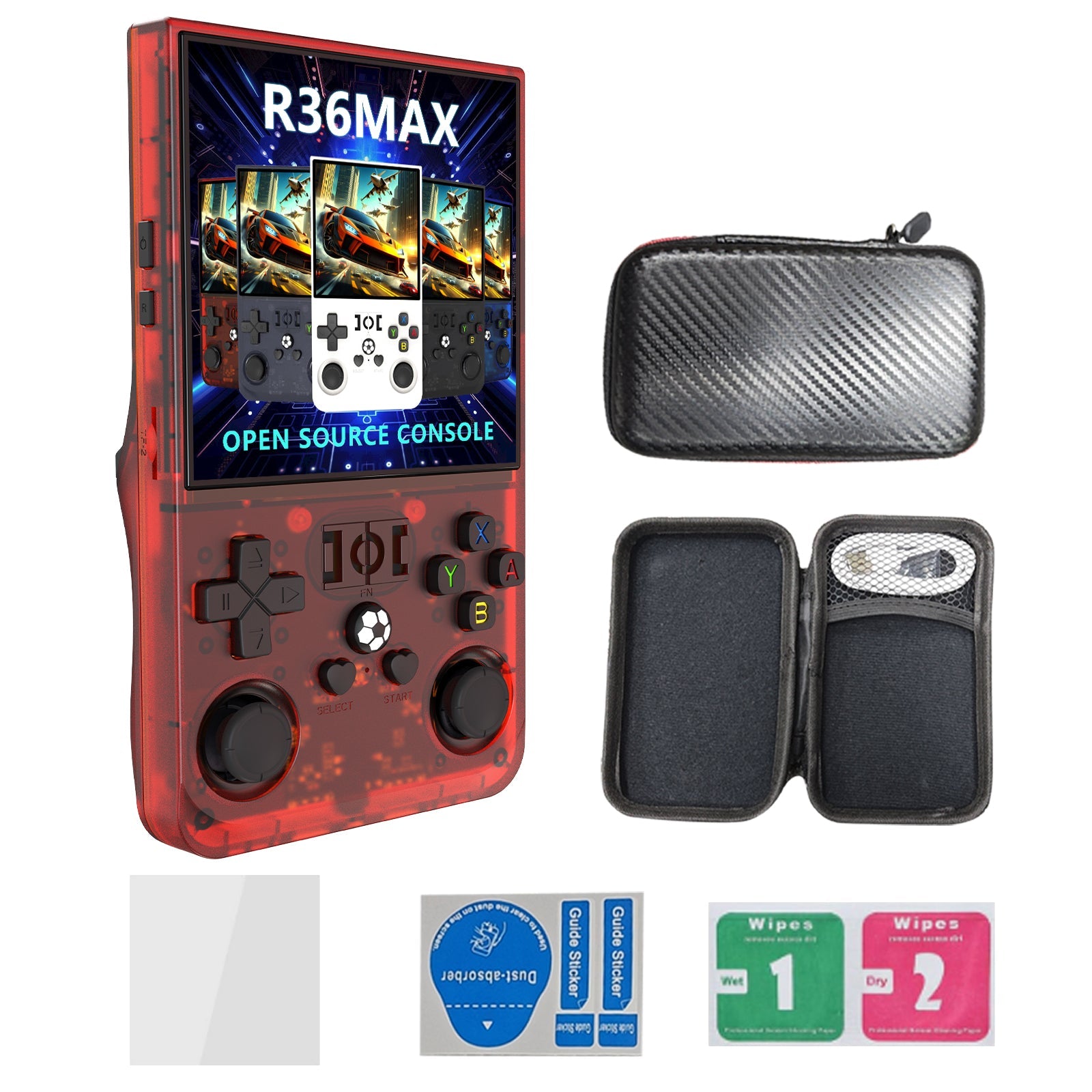 2026 R36 Max 4inch IPS 21000+ Games Video Handheld Game Players 4000mAh OS Linux System Hand Retro Game Console