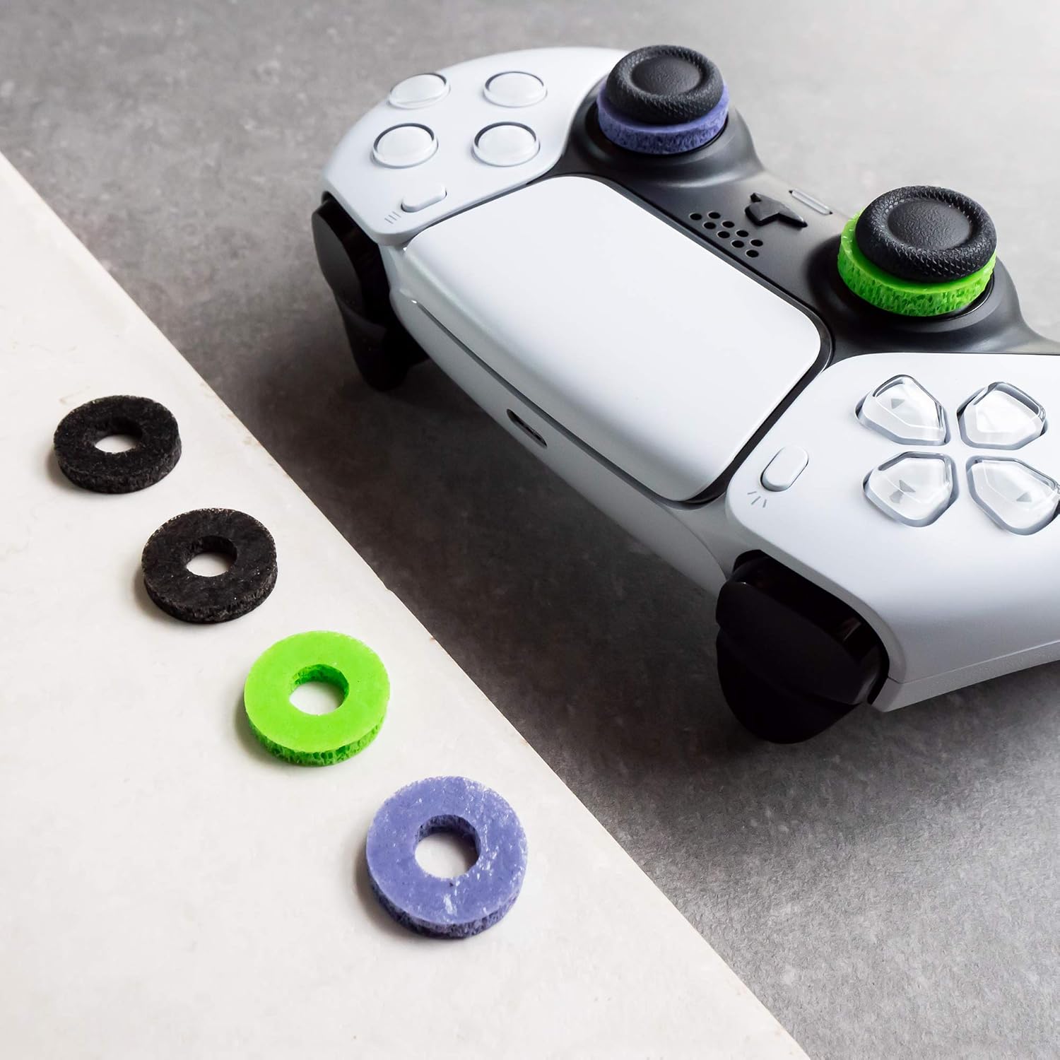 KontrolFreek Precision Rings | Aim Assist Motion Control for PS4, PS5, Xbox,  Nintendo Switch Pro & Scuf Controllers (Black/Purple/Green)