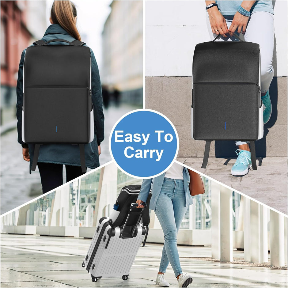 Backpack,Travel Bag with Full Protection & Large Capacity Storag For All PS5 Models Fat, Slim & Pto