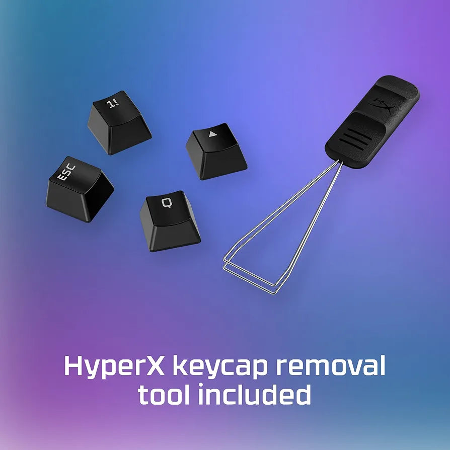 HyperX PBT Full Keycaps, US Layout, Black