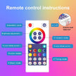 Hexagon Lights with Remote, RGB LED Wall Lights, Smart DIY App Control/ Music Sync for Game Room Decor - 6 pcs