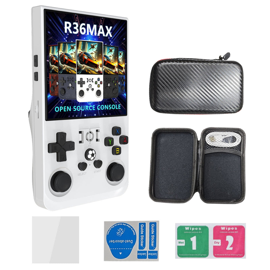2026 R36 Max 4inch IPS 21000+ Games Video Handheld Game Players 4000mAh OS Linux System Hand Retro Game Console