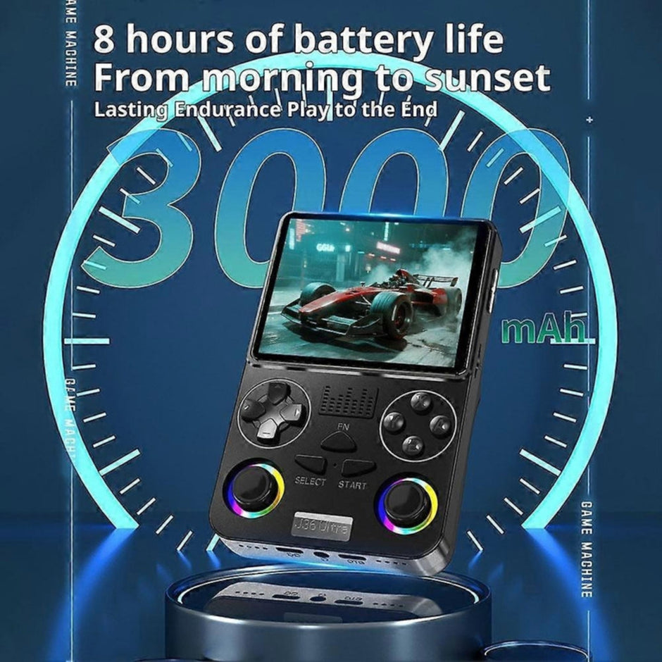 J36 Ultra Handheld Game Console 3.5 Inch IPS Screen 30,000+ Pre-loaded Games with Wifi
