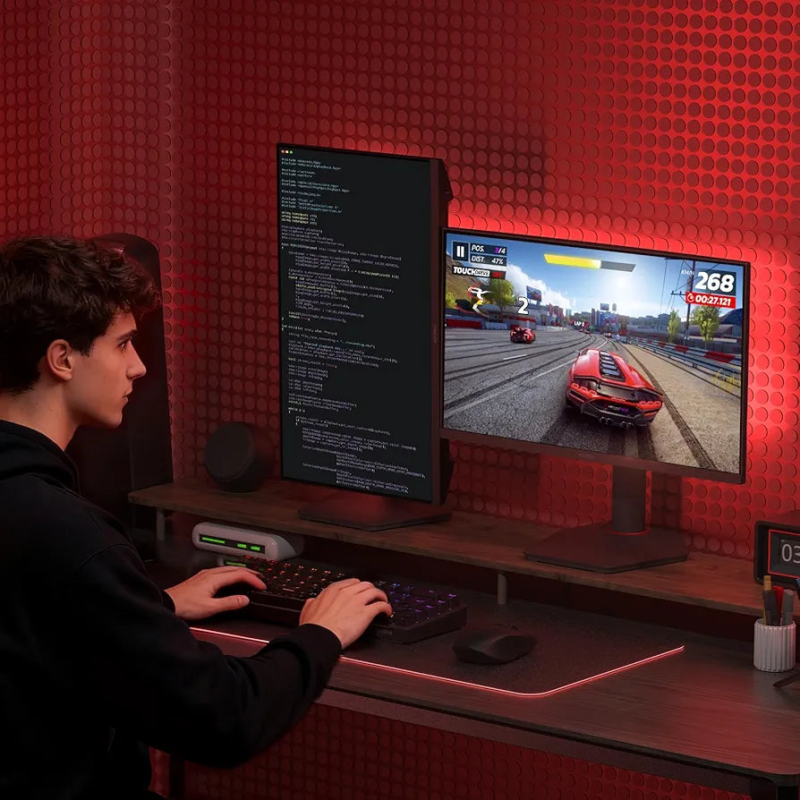 KOORUI G2722p 27 Inch 2K 200Hz QHD (2560 x 1440p) Fast IPS Screen, 1ms Response Time, HDR 400 Gaming Monitor