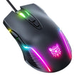 Onikuma CW905 6400 DPI Wired Gaming Mouse 7 Buttons Design RGB (Black)