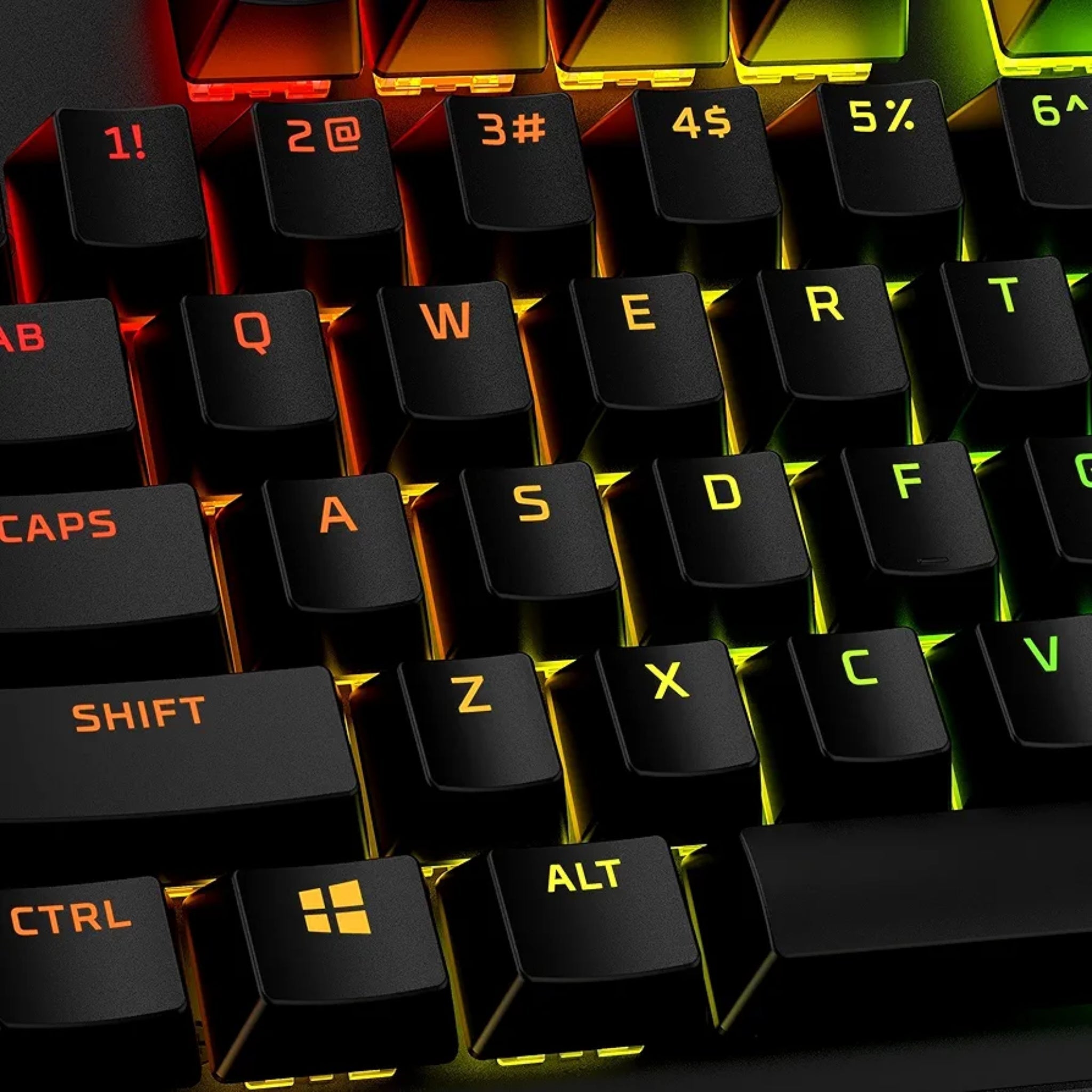 HyperX PBT Full Keycaps, US Layout, Black
