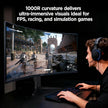 KOORUI 34E6UC 34 -inch Curved Ultrawide WQHD 3440×1440 180Hz 1000R- PIP/PBP, 1ms(MPRT), HDR400 Gaming Monitor