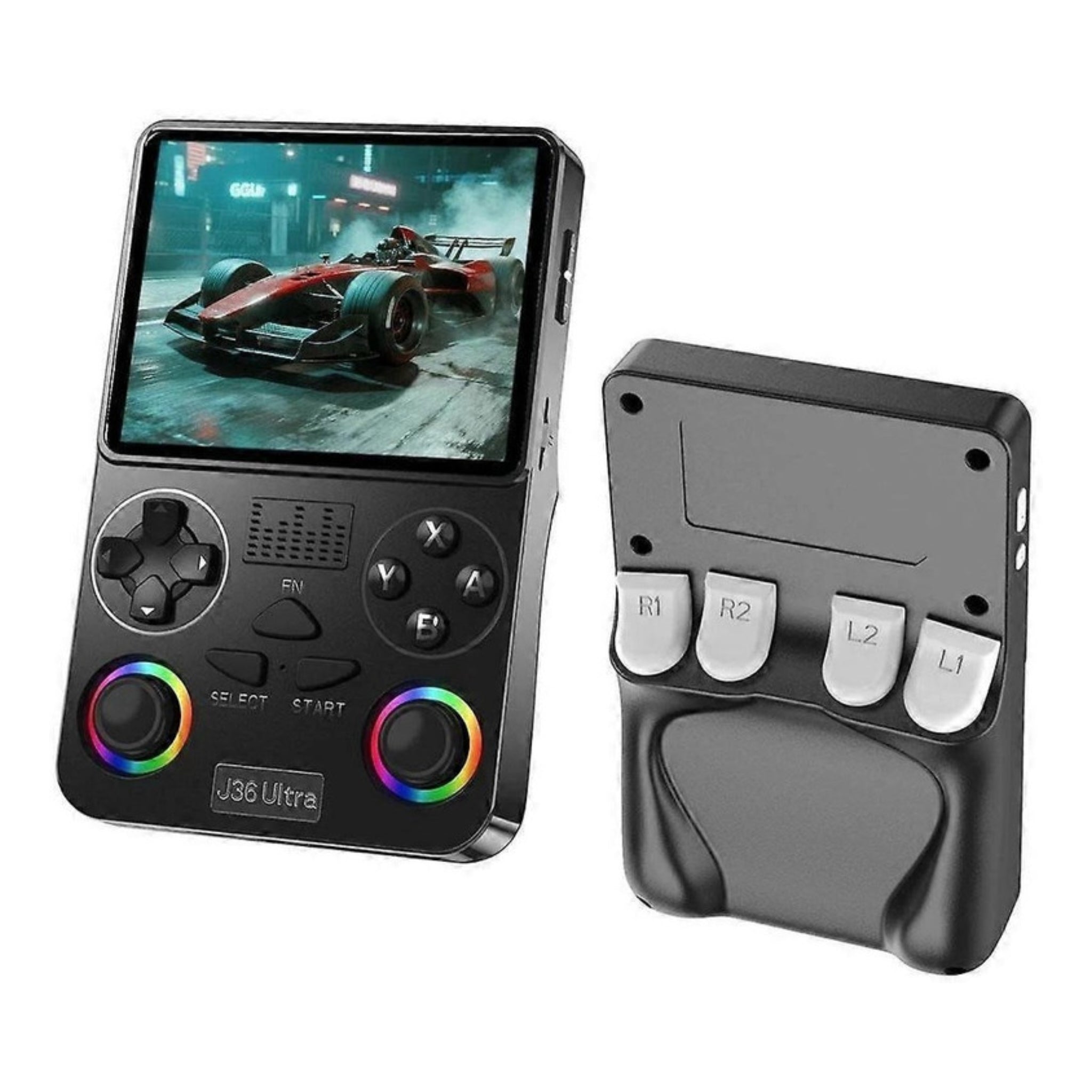 J36 Ultra Handheld Game Console 3.5 Inch IPS Screen 30,000+ Pre-loaded Games with Wifi