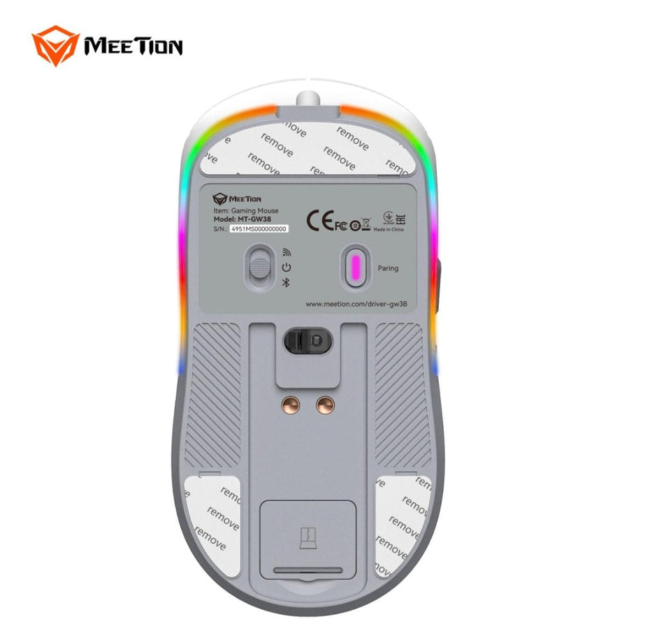 Meetion GW38 Wireless Tri-Mode Mouse with Magnetic Charging Dock