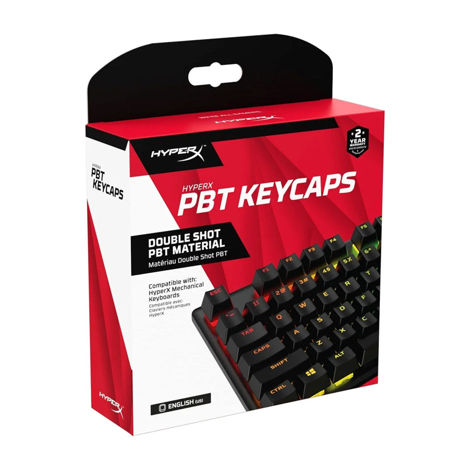 HyperX PBT Full Keycaps, US Layout, Black