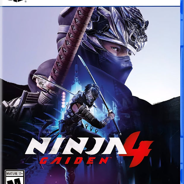 Game cover for 'Ninja Gaiden 4' on a PlayStation 5 console