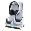 iPega  RGB Vertical Stand with Cooling Fan and Controller Charger For PS5 Slim & PS5 Pro - PG-P5S006