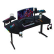V7 Wing-Shaped RGB Gaming Desk - 160cm