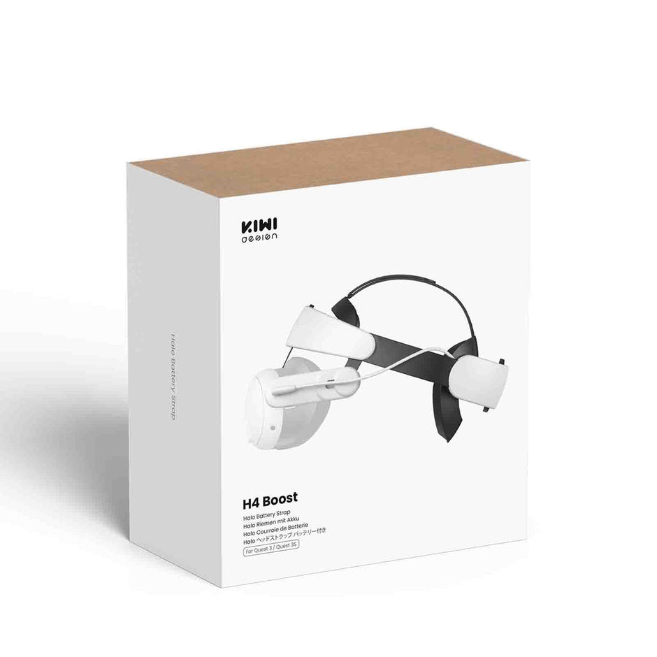 KIWI design H4 Boost Halo Comfort Battery Head Strap for Meta Quest 3/3S