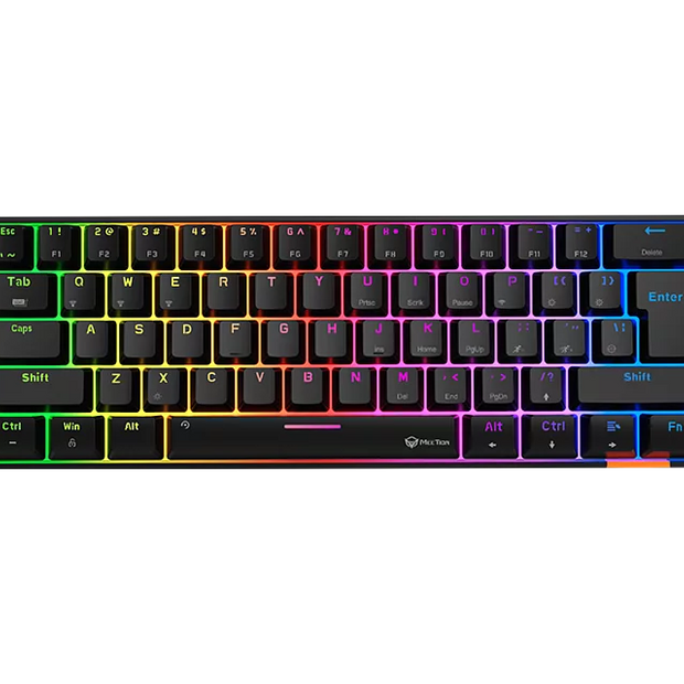 MeeTion MK005BT Dual Mode Wired/Bluetooth 60% Gaming Mechanical Keyboard - Black
