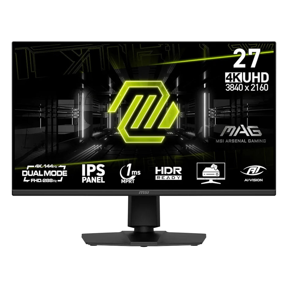 msi MAG 275UPD E14 27 inch 4K 3840 x 2160 (UHD) Dual Mode FHD 288Hz / 4K UHD 144Hz Gaming Monitor