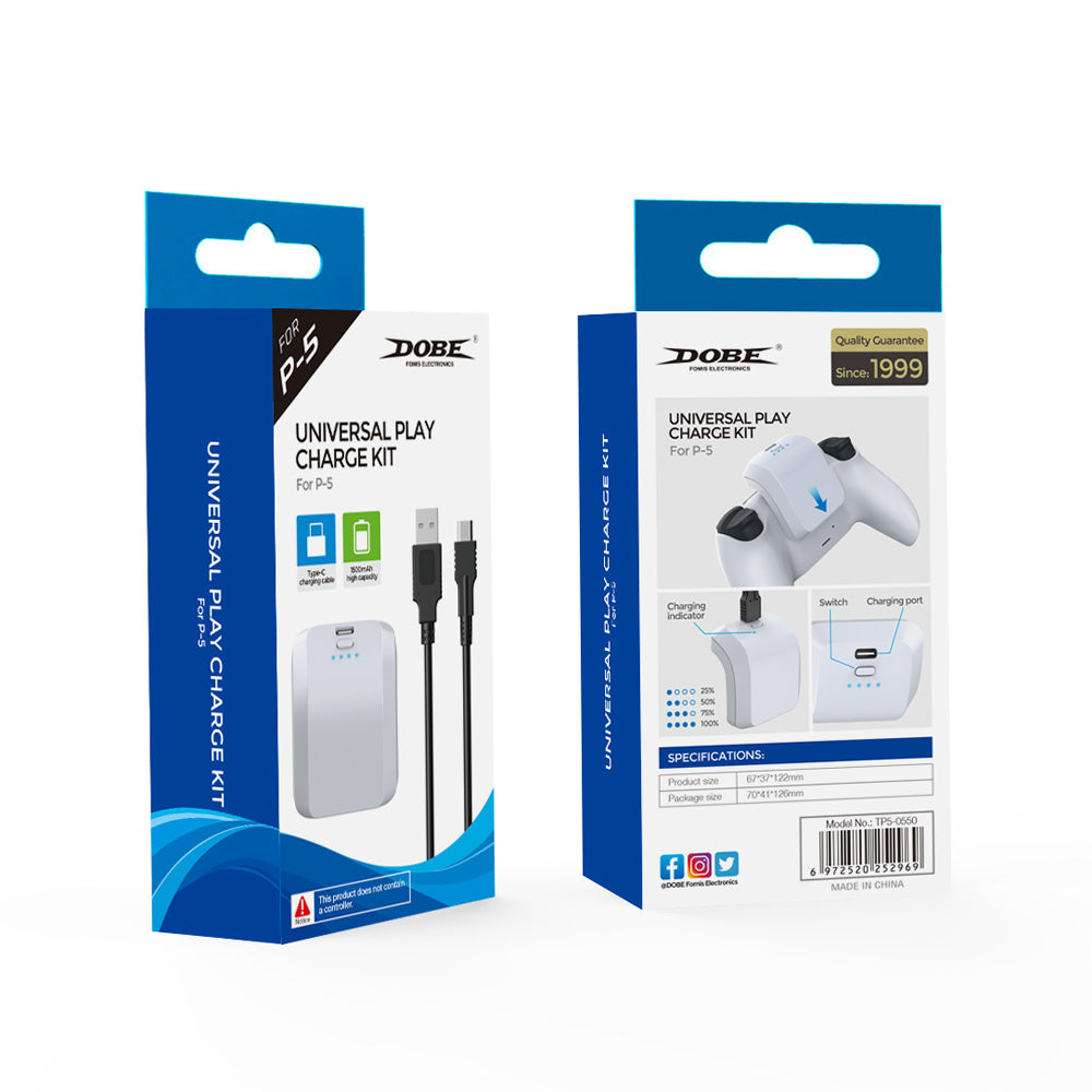 DOBE 1500mAh Battery Pack For PS5 Controllers - TP5-0550
