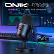 Onikuma M830 Colorful RGB USB Condenser Gaming Microphone