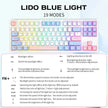 RYCUBE G87 87-Key Hot-Swap Mechanical Gaming Keyboard - Wired Gaming with Rainbow RGB Lighting - PBT Keycaps - Lite Gasket Design - Silver Switch