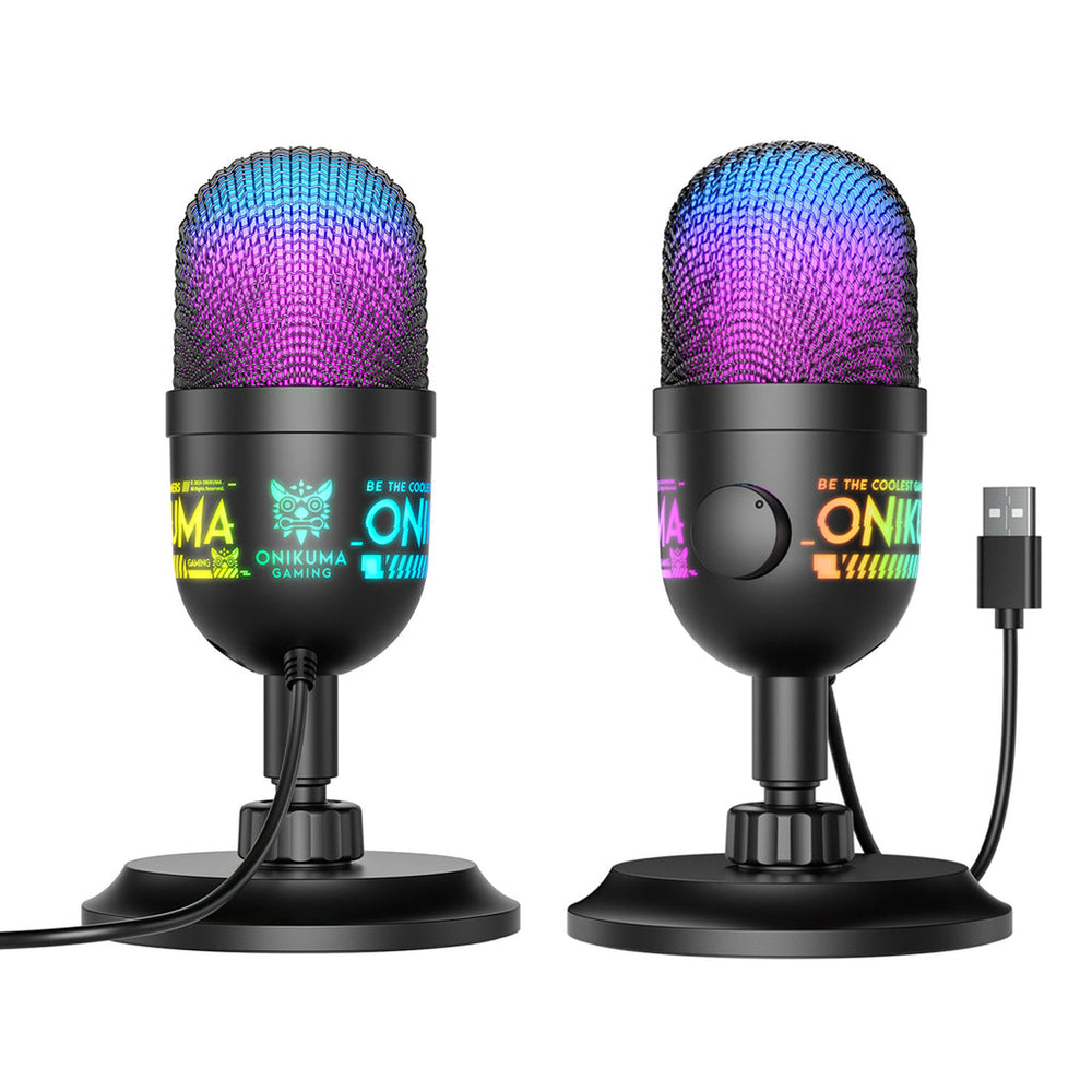 Onikuma M930 RGB USB Condenser Gaming Microphone