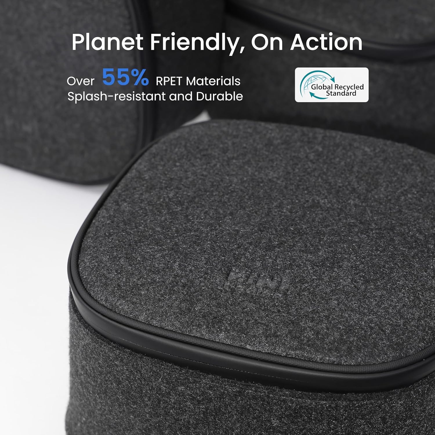KIWI design P4 Carrying Case Compatible with Meta Quest 3S/3/2/Vision Pro Original Strap and Touch Controllers Accessories, Ideal for Travel and Home Storage