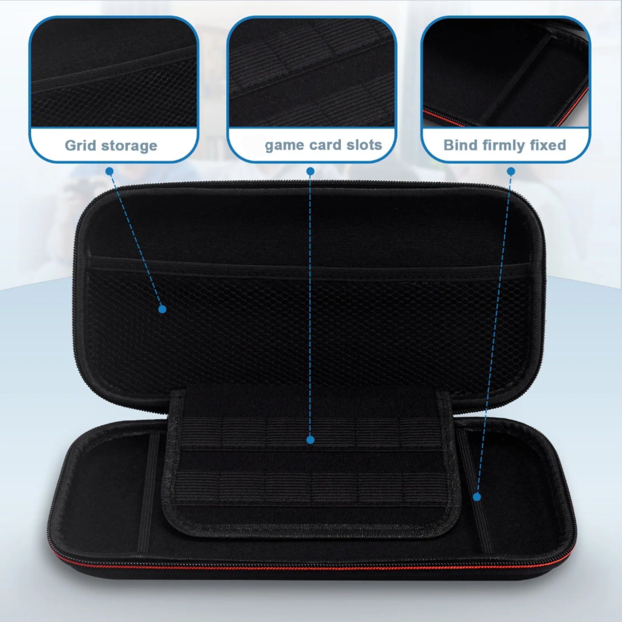 Nintendo Switch 2 Protective Carrying Case , Storage Bag - Full Black