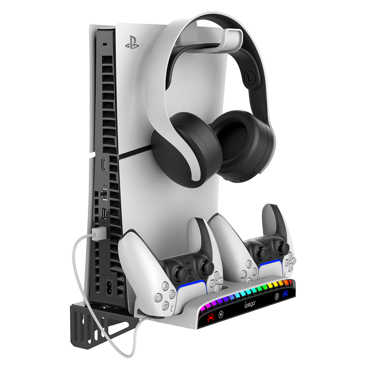 IPEGA Wall Mount Charging Dock with RGB Light For PP5 & PS5 Slim - PG-P5S011