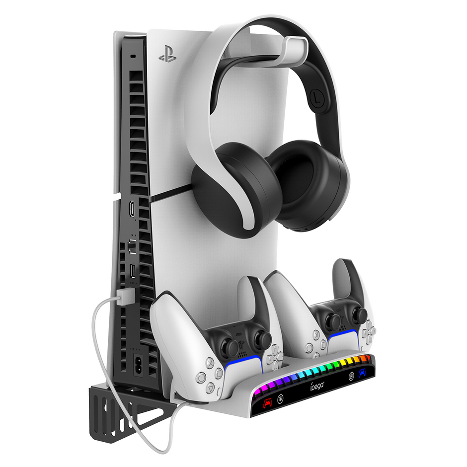 IPEGA Wall Mount Charging Dock with RGB Light For PP5 & PS5 Slim - PG-P5S011