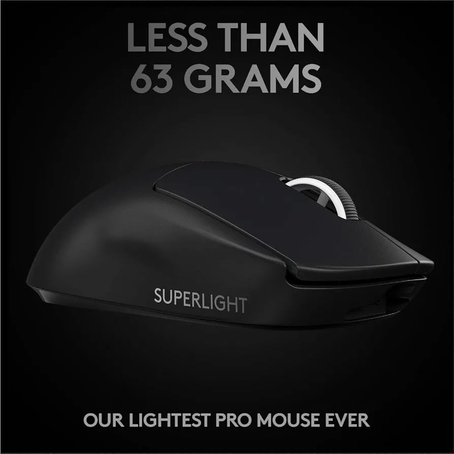 Logitech G PRO X Superlight Wireless Ultra-Lightweight Gaming Mouse - Black