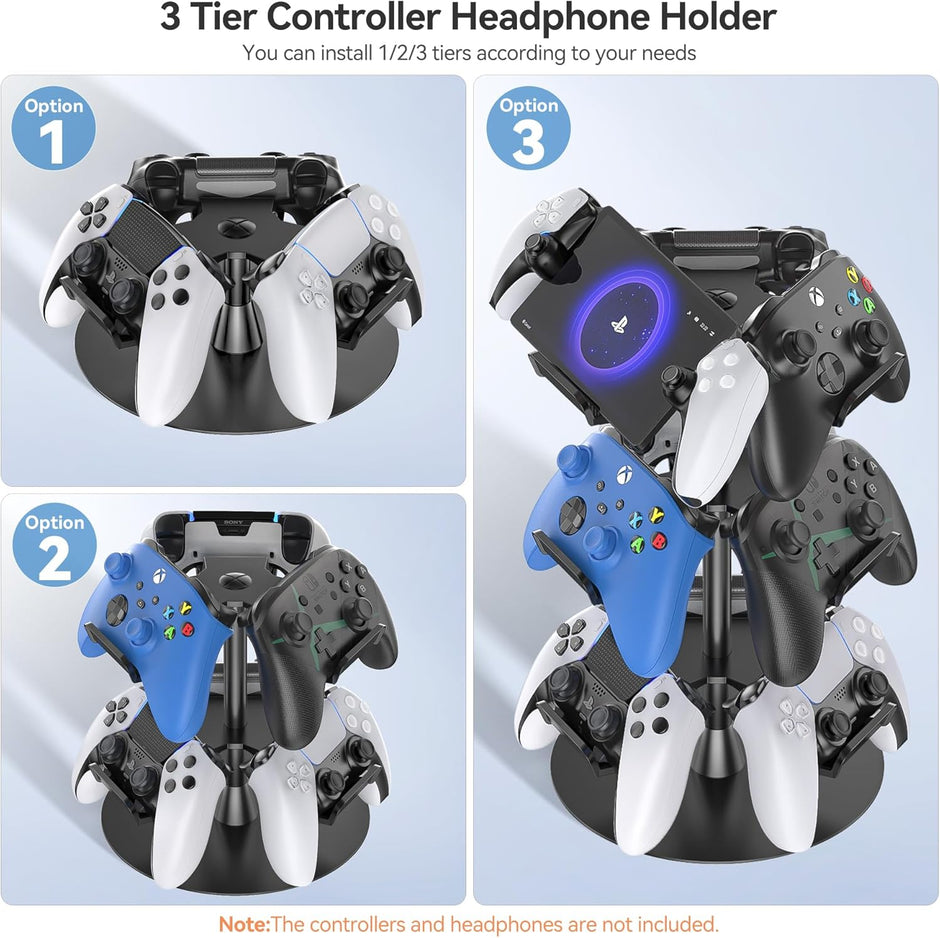 Oivo Universal Desk Stand For Controllers, Headset & Accessories -  3 Tiers