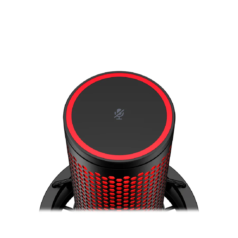 HyperX QuadCast 2 – USB Microphone for Gaming, Streaming and Podcasting, with On-Board Controls, LED Lighting, Removable Shock Mount, PC, Mac, PS5, PS4, USB-C - Black