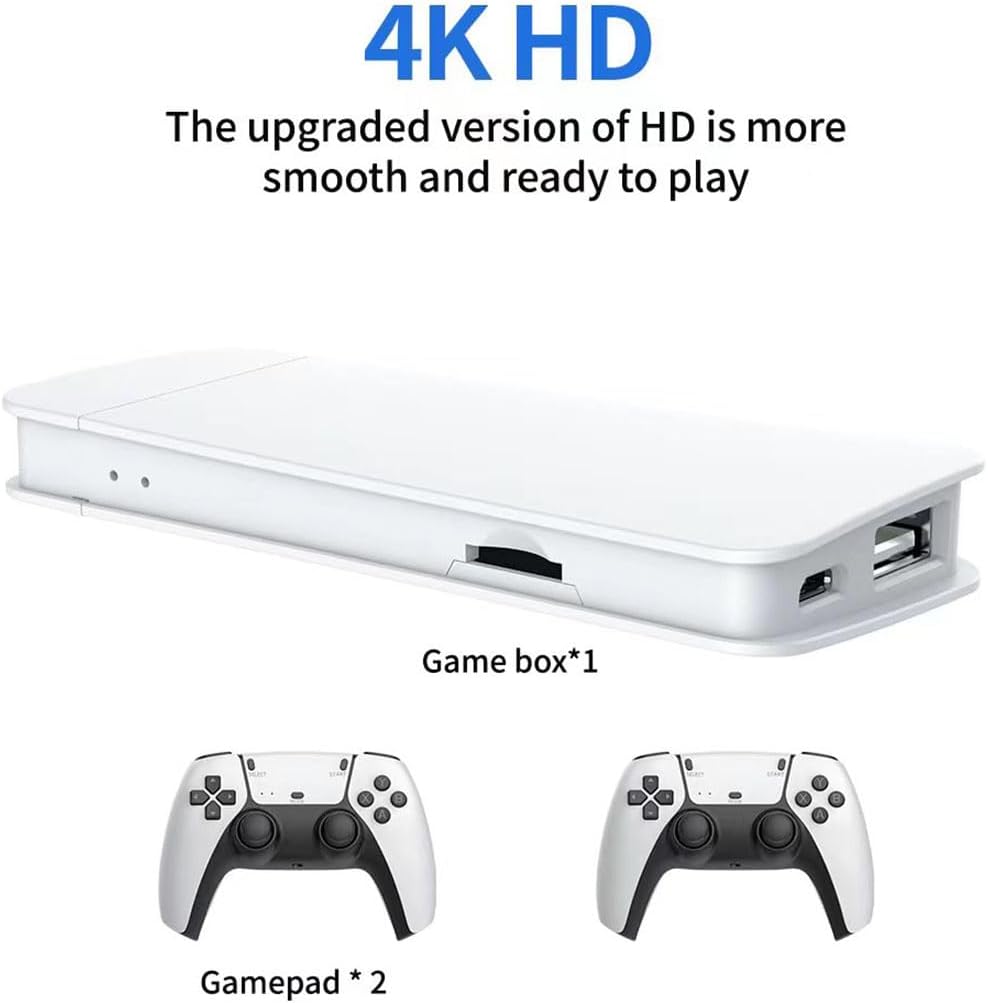M15 Retro Game Stick, 4K HDMI Output & Wireless Controller Plug and Play Video Game Console with 19000+ Games, Arcade Game Console