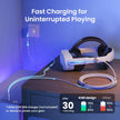 KIWI design Link Cable with Charging 16FT Compatible with Meta Quest 3S/3/2/Pro/Pico 4 Accessories and PC/SteamVR, USB 3.0 to USB C Link Cable with 5Gbps Super Speed for Extended Gameplay