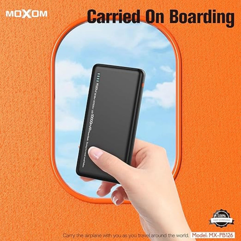 MOXOM 10000mAh PD20W+QC18W+SCP22.5W Power Bank