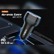 MOXOM PD20W QC3.0 Super Fast Charging Dual Port Type-C Car Charger