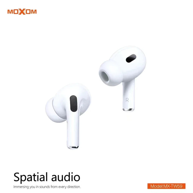 Moxom MX-TW59 TWS Hi-Fi wireless headphones, connected to Bluetooth 5.3, heavy bass, clear, comfortable to wear