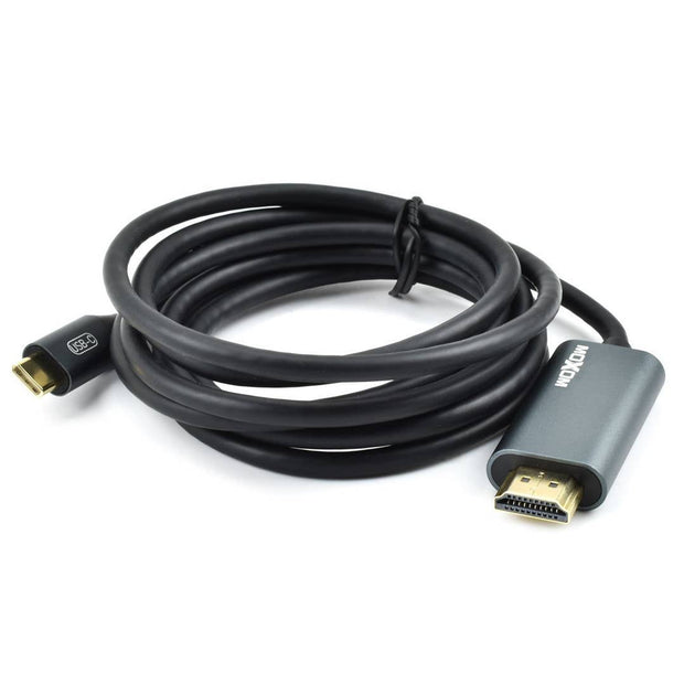 MOXOM 4K Full HD Display 1.8m Type-C to HDMI Cable for Monitor, Projector, Laptops, Mobiles and TV 4K HD