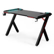 Gaming Desk with RGB led light , carbon fiber black